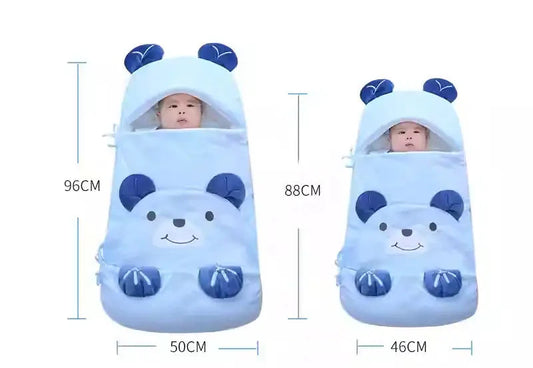 Ultra-Soft Cotton Baby Sleeping Bag - Triple-Layered Infant Sleep Sack - Anti-Startle Swaddle Blanket for Newborns 0-15 Months