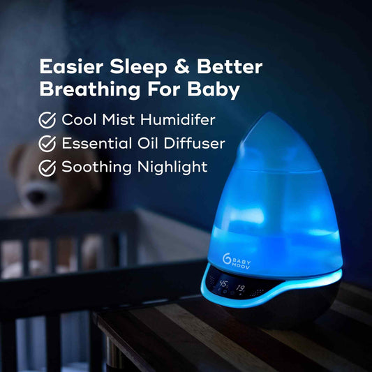 Hygro+ Cool Mist Baby Humidifier – 3-in-1 with Diffuser & Nightlight