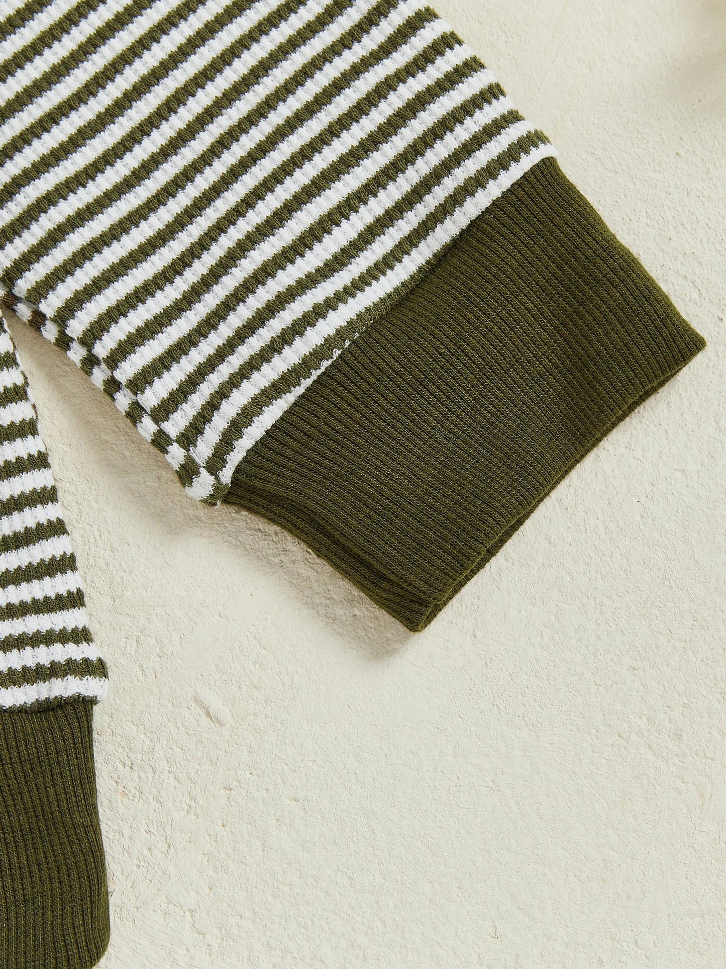 Baby Toddler Boys 2Pcs Long Sleeve Embroidery Duck Top with Striped Pants Infant Clothes Set